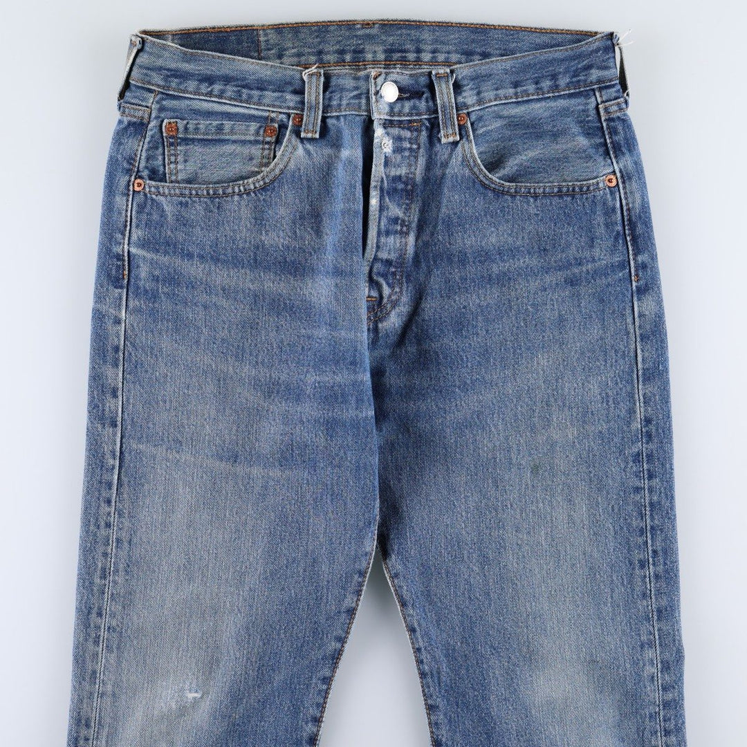 Levi's 501 straight denim pants for men, size W32 unclear blue type Vintage Second Hand