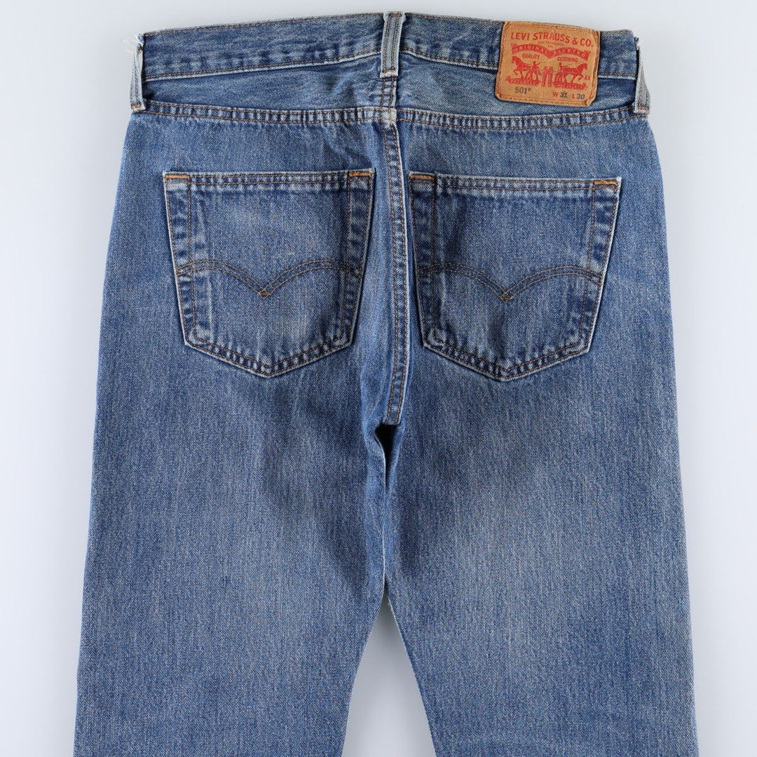 Levi's 501 straight denim pants for men, size W32 unclear blue type Vintage Second Hand