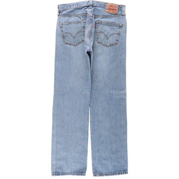 Levi's 501 Straight Fit Straight Denim Pants, Men's W33 (approx.) cotton blue type Vintage Second Hand