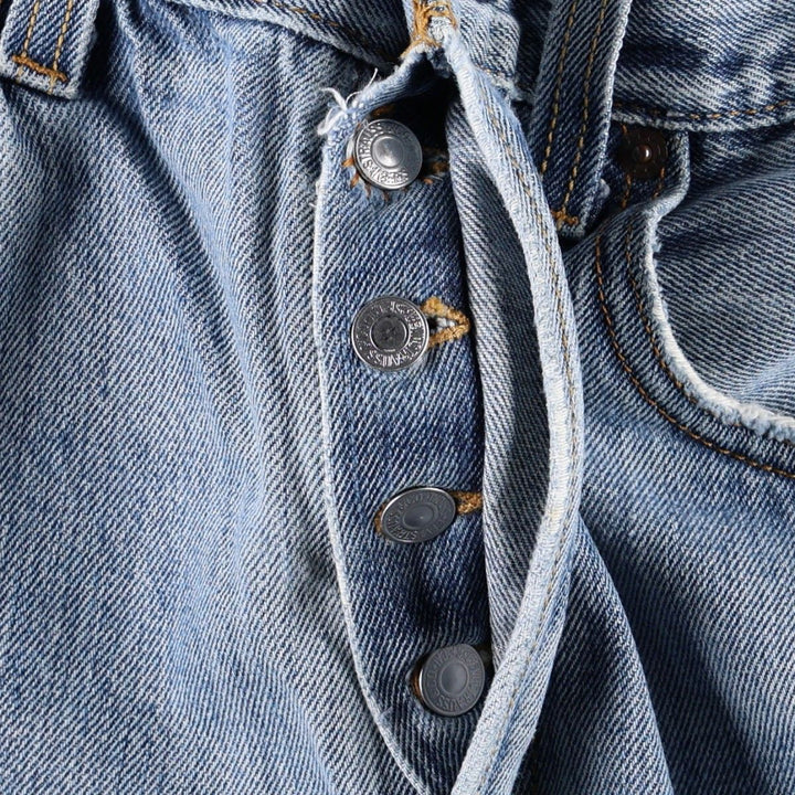 Levi's 501 Straight Fit Straight Denim Pants, Men's W33 (approx.) cotton blue type Vintage Second Hand