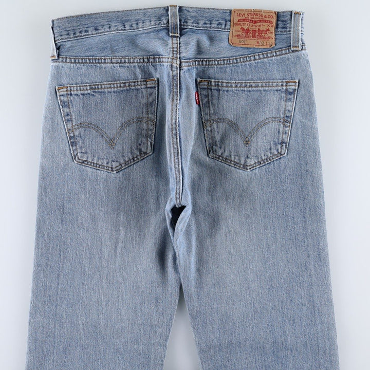 Levi's 501 Straight Fit Straight Denim Pants, Men's W33 (approx.) cotton blue type Vintage Second Hand