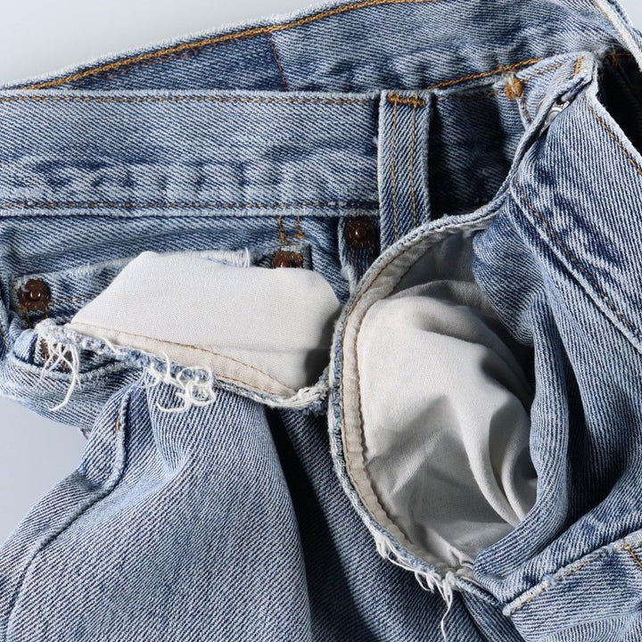 Levi's 501 Straight Fit Straight Denim Pants, Men's W33 (approx.) cotton blue type Vintage Second Hand