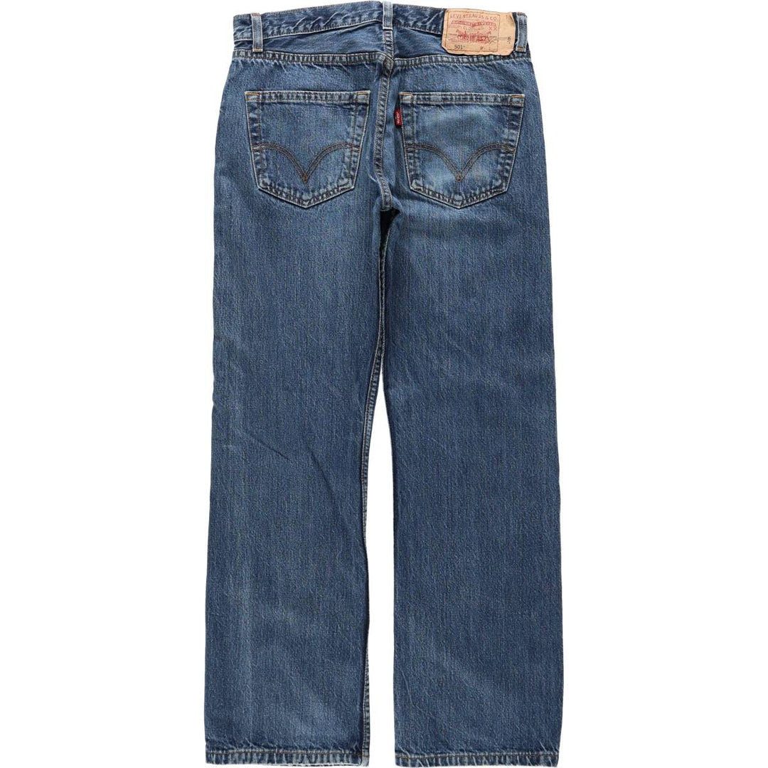 Levi's 501 Euro Model Straight Denim Pants Men's W32 cotton blue type Vintage Second Hand