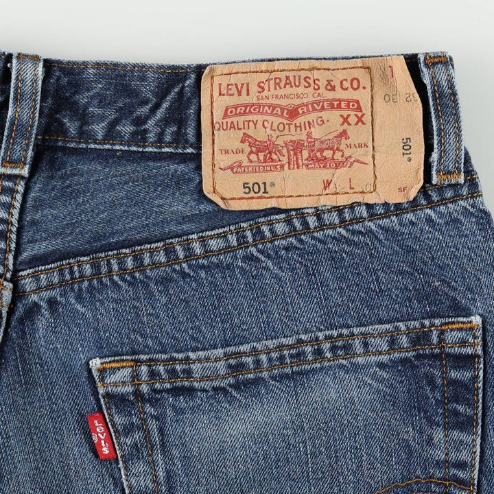 Levi's 501 Euro Model Straight Denim Pants Men's W32 cotton blue type Vintage Second Hand