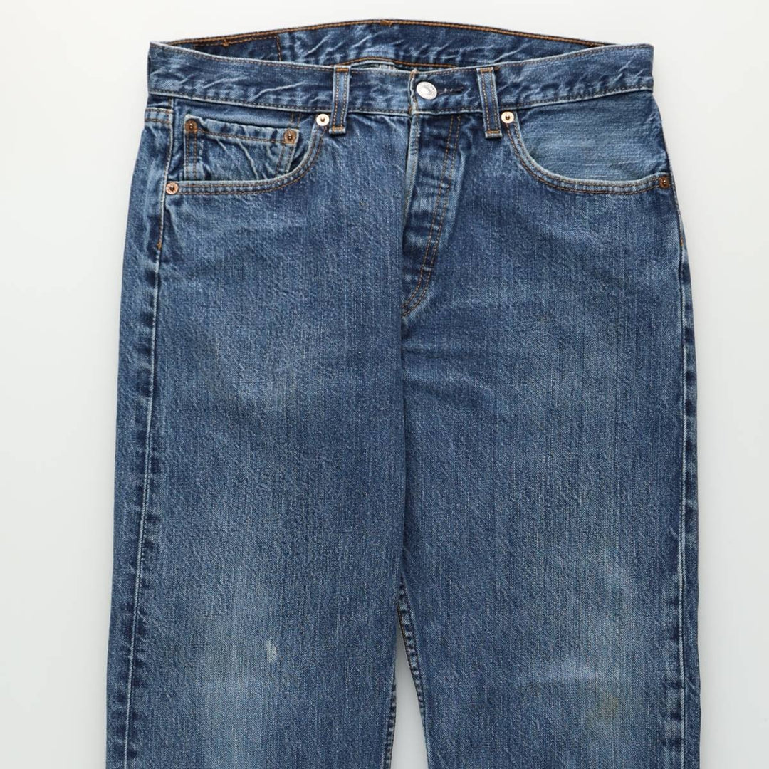 Levi's 501 Euro Model Straight Denim Pants Men's W32 cotton blue type Vintage Second Hand