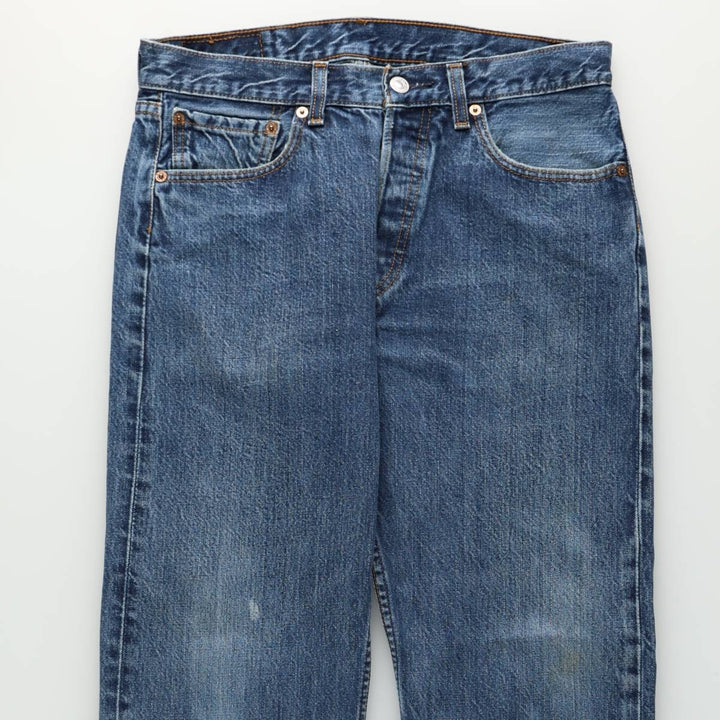 Levi's 501 Euro Model Straight Denim Pants Men's W32 cotton blue type Vintage Second Hand