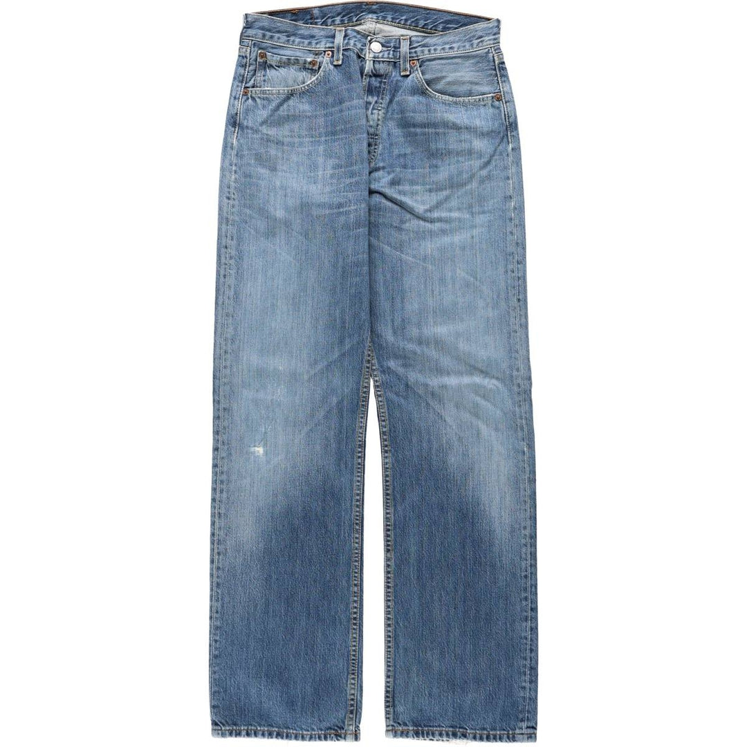 Levi's 501-0138 Euro Model Straight Denim Pants, Men's W30 (approx.) cotton blue type Vintage Second Hand