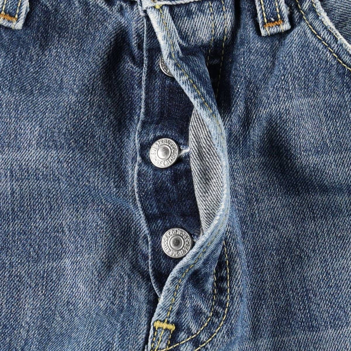 Levi's 501-0138 Euro Model Straight Denim Pants, Men's W30 (approx.) cotton blue type Vintage Second Hand