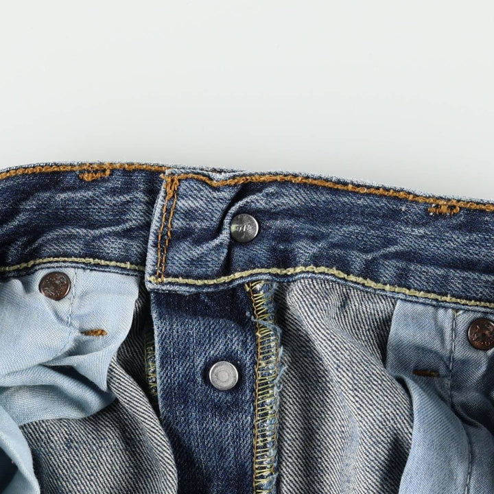 Levi's 501-0138 Euro Model Straight Denim Pants, Men's W30 (approx.) cotton blue type Vintage Second Hand