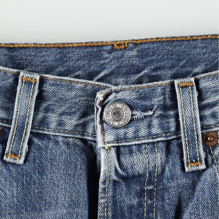 Levi's 501-0138 Euro Model Straight Denim Pants, Men's W30 (approx.) cotton blue type Vintage Second Hand