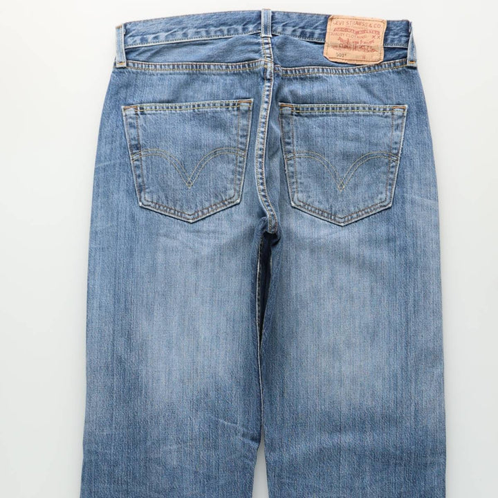 Levi's 501-0138 Euro Model Straight Denim Pants, Men's W30 (approx.) cotton blue type Vintage Second Hand