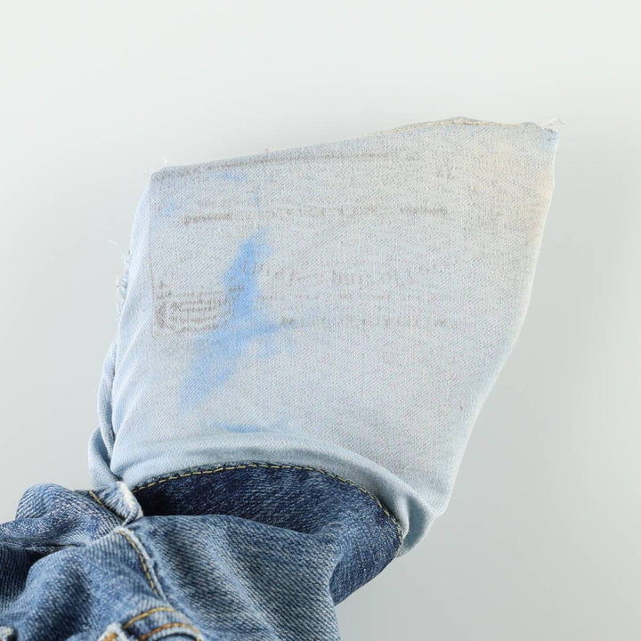 Levi's 501-0138 Euro Model Straight Denim Pants, Men's W30 (approx.) cotton blue type Vintage Second Hand