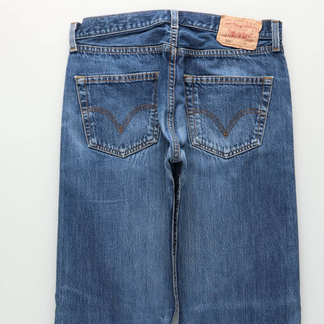 Levi's 501 Euro Model Straight Denim Pants Men's W32 cotton blue type Vintage Second Hand