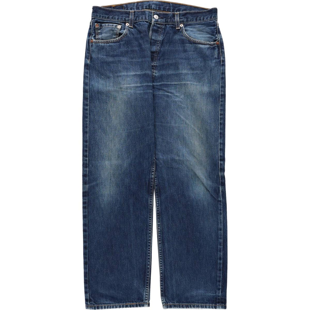 Levi's 501 Euro model straight denim pants for men, size W34 cotton blue type Vintage Second Hand