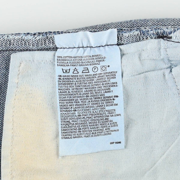 Levi's 501 Euro model straight denim pants for men, size W34 cotton blue type Vintage Second Hand