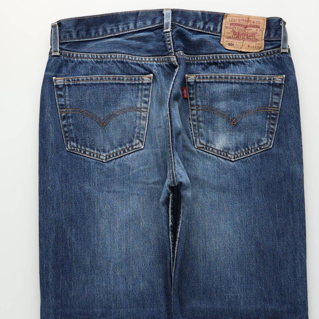 Levi's 501 Euro model straight denim pants for men, size W34 cotton blue type Vintage Second Hand