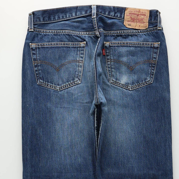 Levi's 501 Euro model straight denim pants for men, size W34 cotton blue type Vintage Second Hand