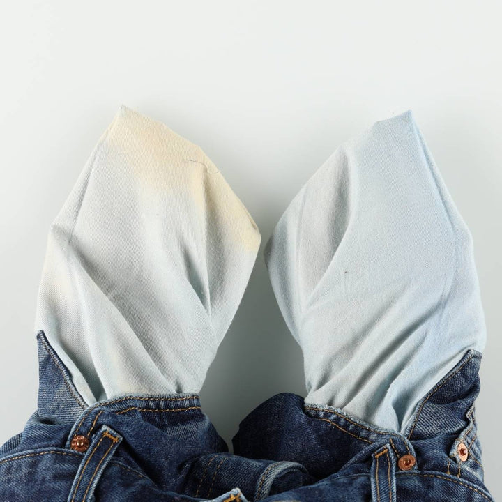 Levi's 501 Euro model straight denim pants for men, size W34 cotton blue type Vintage Second Hand