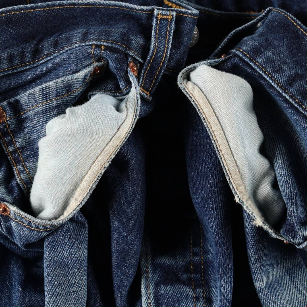 Levi's 501 Euro model straight denim pants for men, size W34 cotton blue type Vintage Second Hand