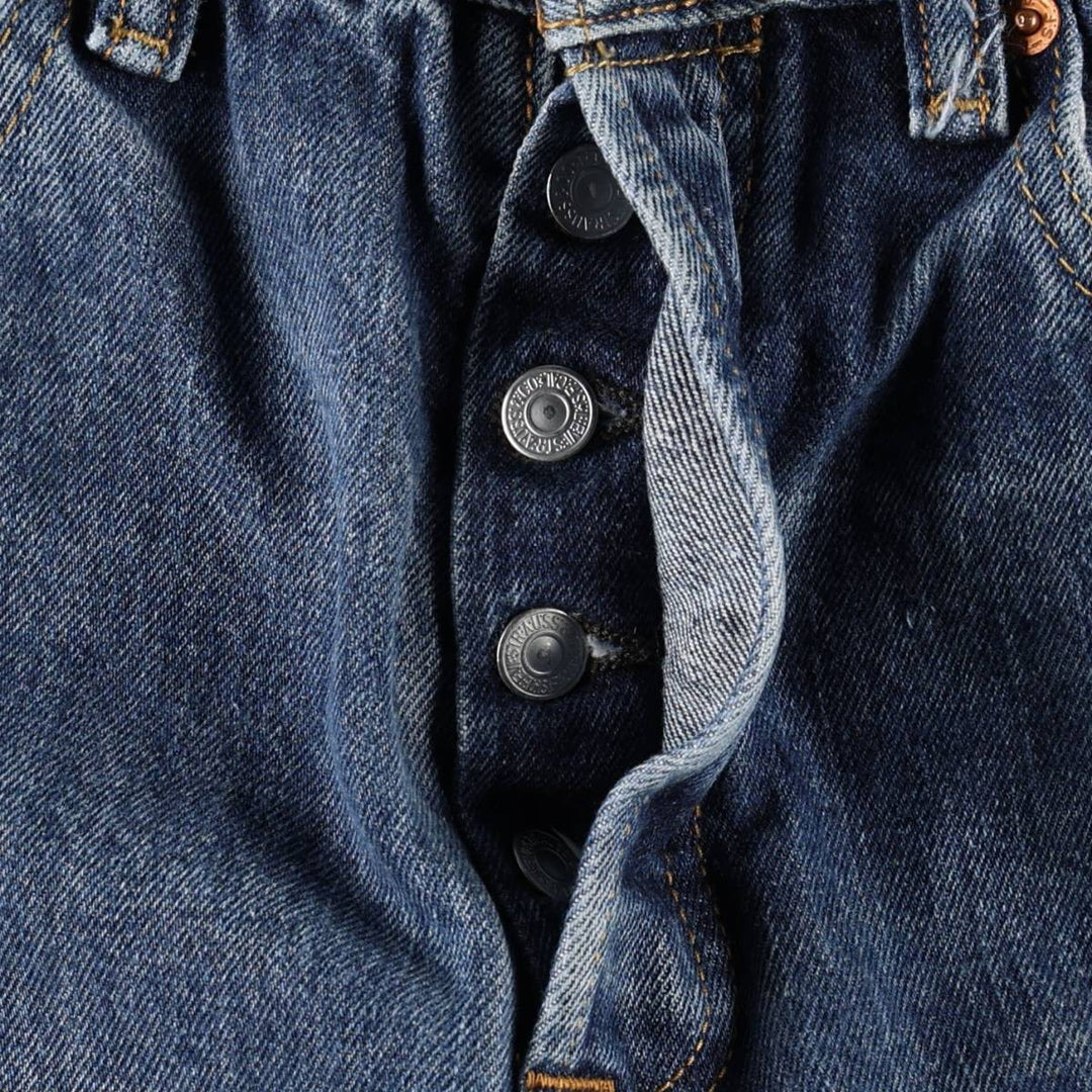 Levi's 501 straight denim pants for men, size W32 cotton blue type Vintage Second Hand
