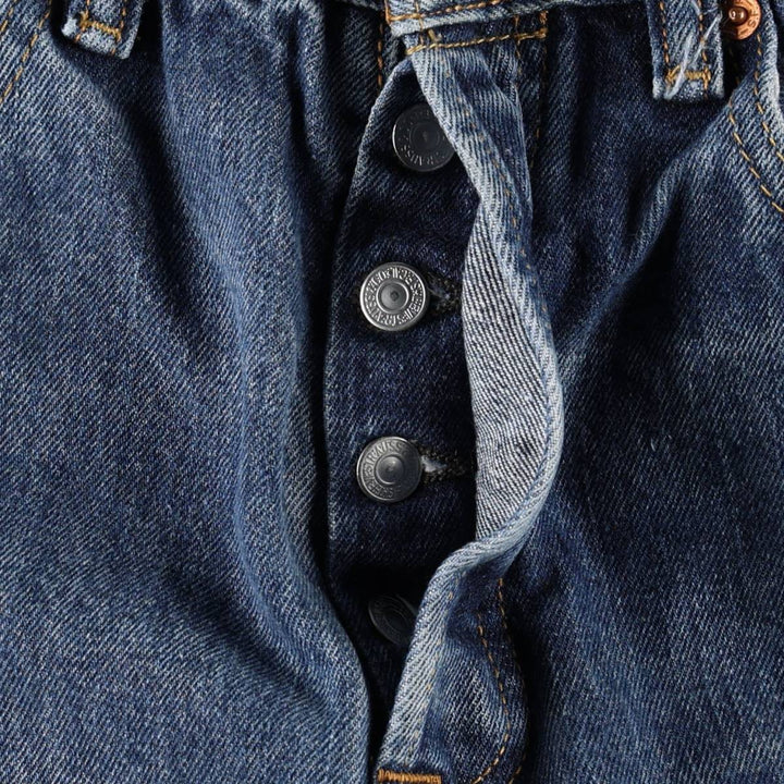 Levi's 501 straight denim pants for men, size W32 cotton blue type Vintage Second Hand