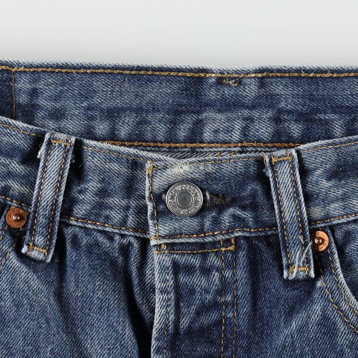 Levi's 501 straight denim pants for men, size W32 cotton blue type Vintage Second Hand