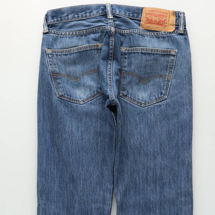Levi's 501 straight denim pants for men, size W32 cotton blue type Vintage Second Hand