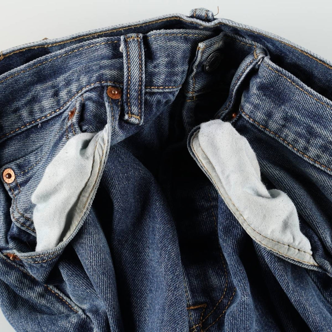 Levi's 501 straight denim pants for men, size W32 cotton blue type Vintage Second Hand