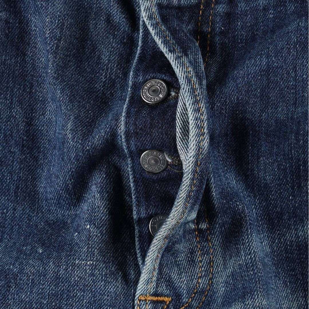 Levi's 501 straight denim pants for men, size W37 cotton blue type Vintage Second Hand