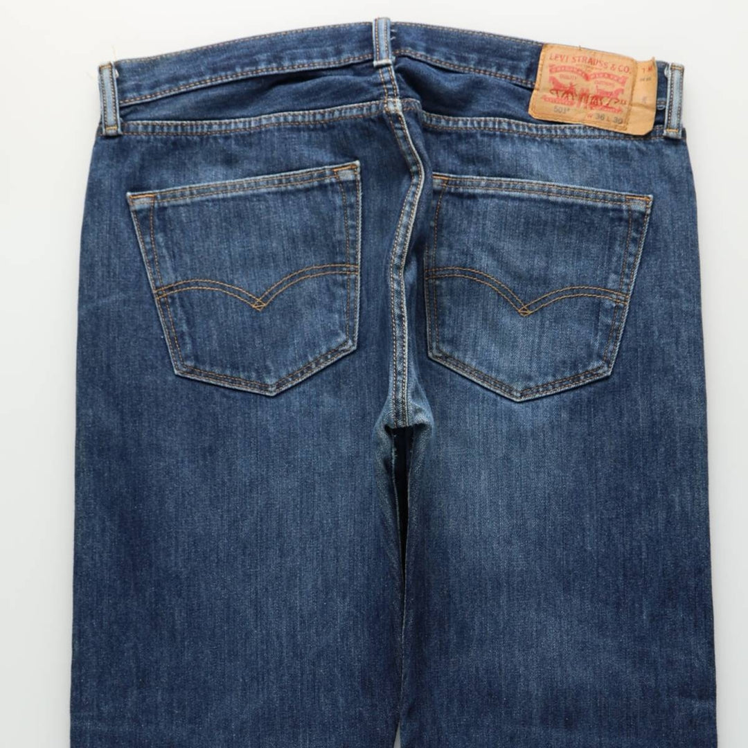 Levi's 501 straight denim pants for men, size W37 cotton blue type Vintage Second Hand