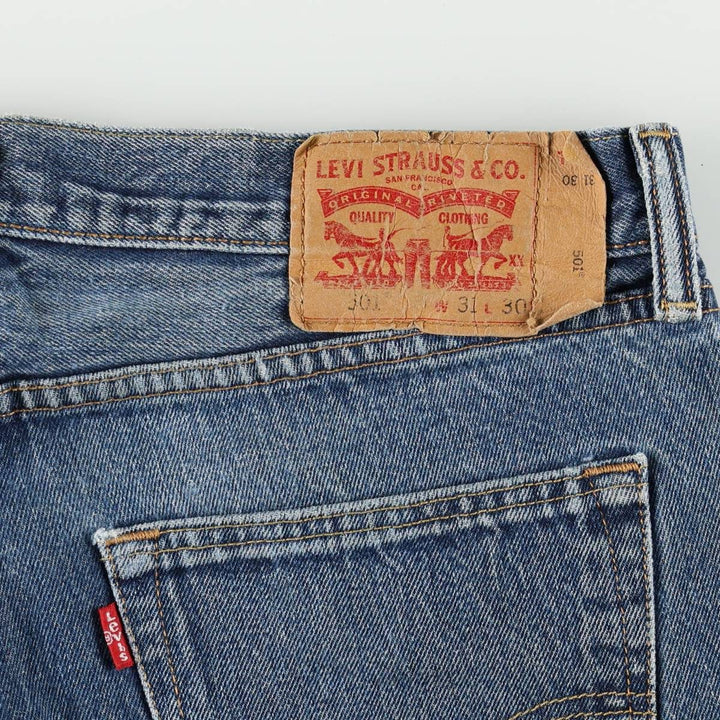 Levi's 501 straight denim pants for men, size W34 cotton blue type Vintage Second Hand