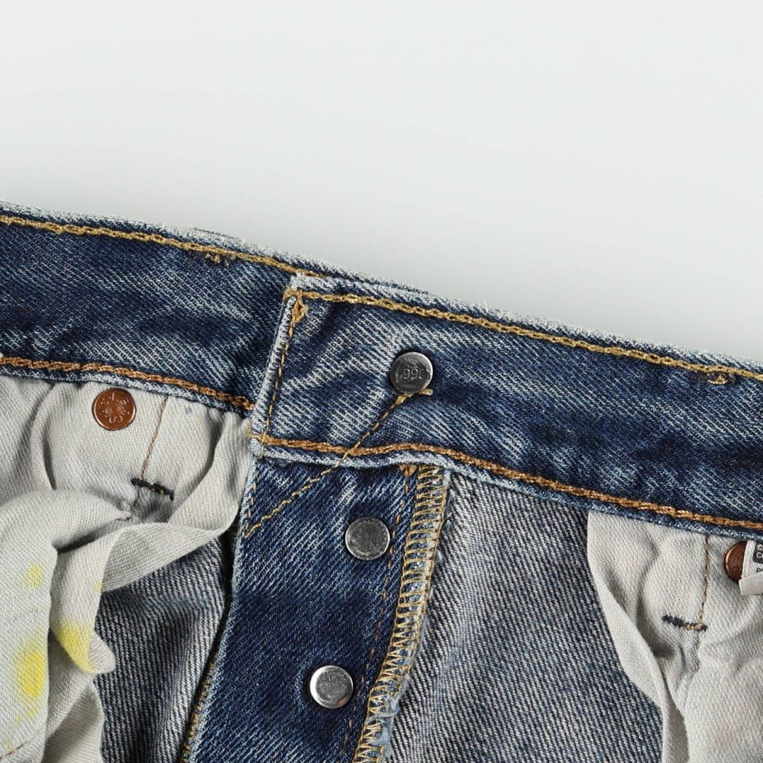 Levi's 501 straight denim pants for men, size W34 cotton blue type Vintage Second Hand