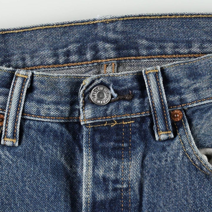 Levi's 501 straight denim pants for men, size W34 cotton blue type Vintage Second Hand