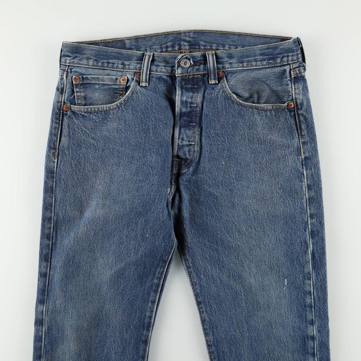 Levi's 501 straight denim pants for men, size W34 cotton blue type Vintage Second Hand