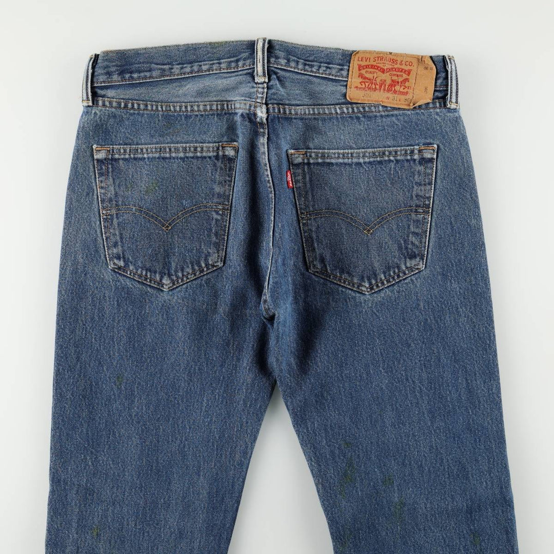 Levi's 501 straight denim pants for men, size W34 cotton blue type Vintage Second Hand