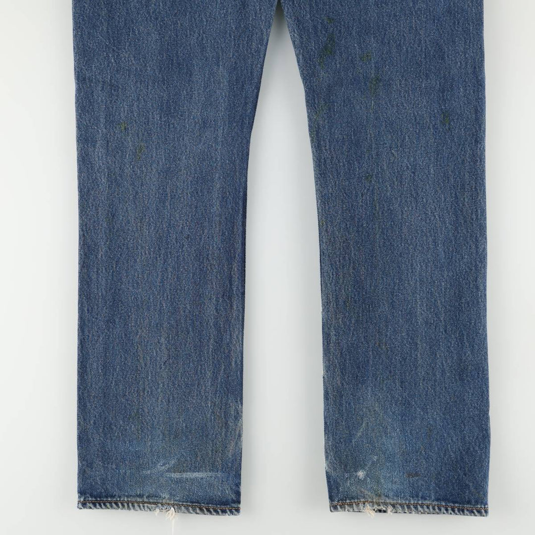 Levi's 501 straight denim pants for men, size W34 cotton blue type Vintage Second Hand