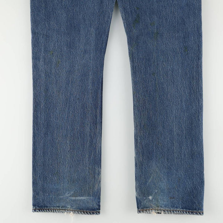 Levi's 501 straight denim pants for men, size W34 cotton blue type Vintage Second Hand