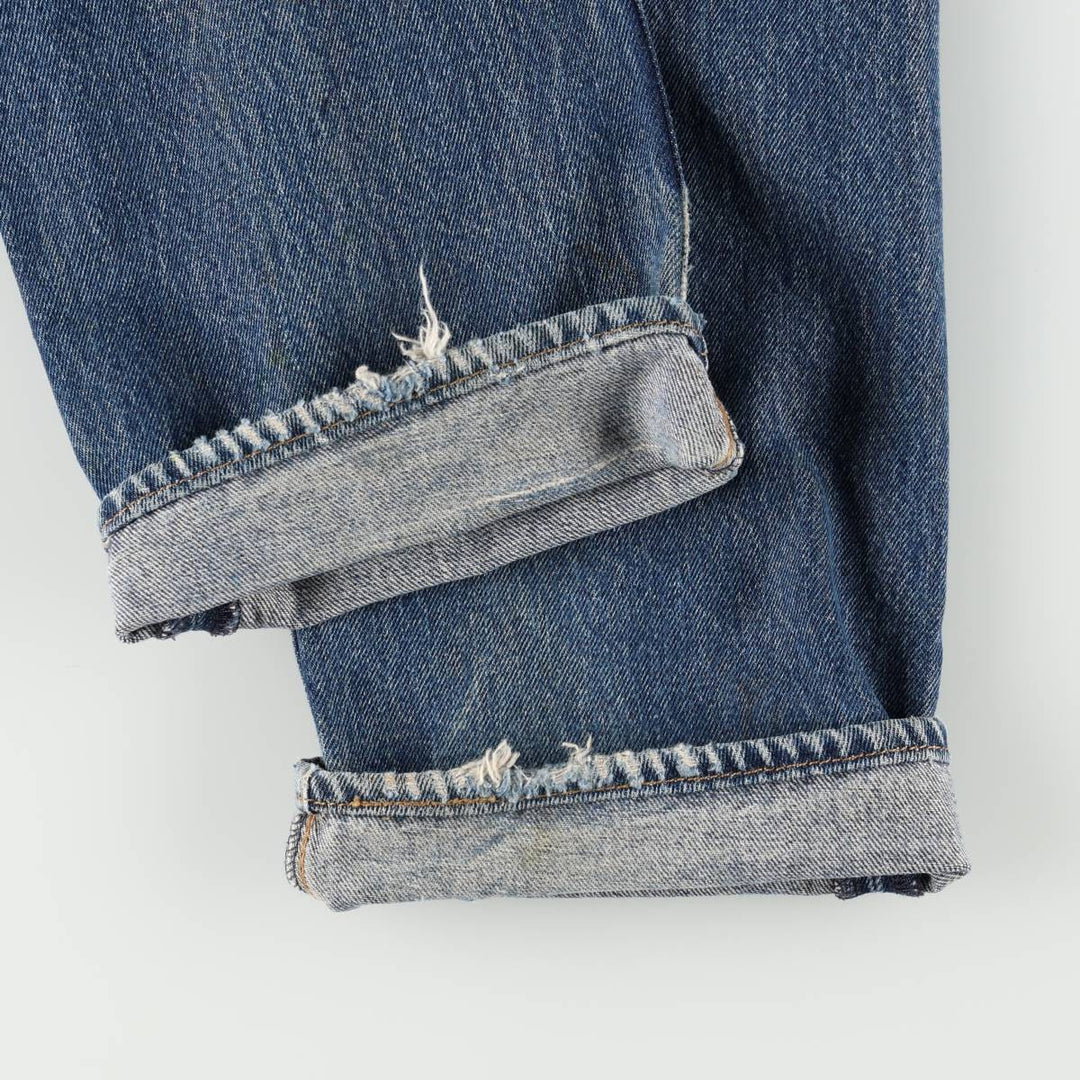 Levi's 501 straight denim pants for men, size W34 cotton blue type Vintage Second Hand