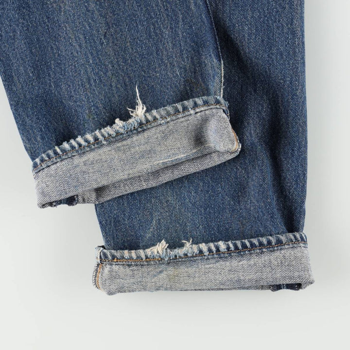 Levi's 501 straight denim pants for men, size W34 cotton blue type Vintage Second Hand