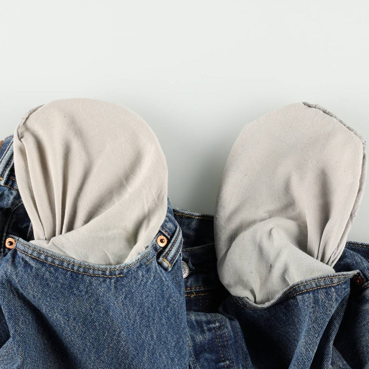Levi's 501 straight denim pants for men, size W34 cotton blue type Vintage Second Hand