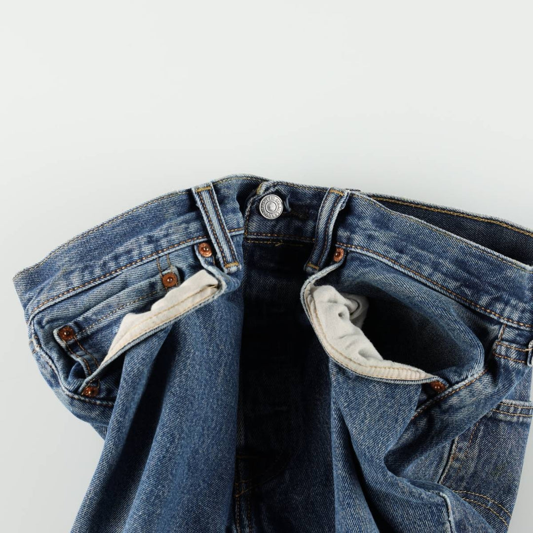 Levi's 501 straight denim pants for men, size W34 cotton blue type Vintage Second Hand