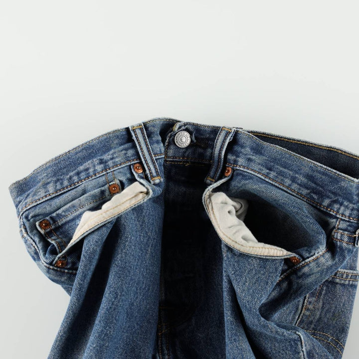 Levi's 501 straight denim pants for men, size W34 cotton blue type Vintage Second Hand