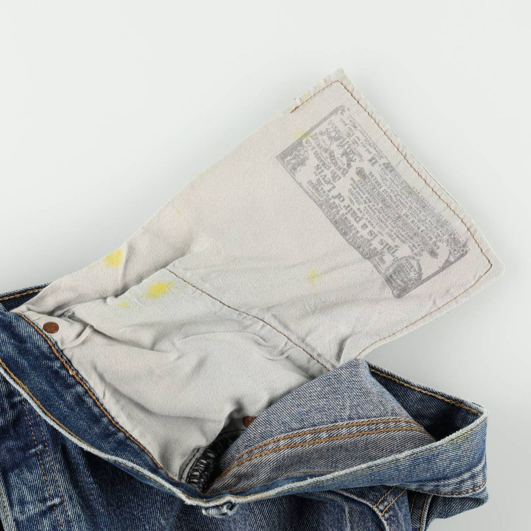 Levi's 501 straight denim pants for men, size W34 cotton blue type Vintage Second Hand