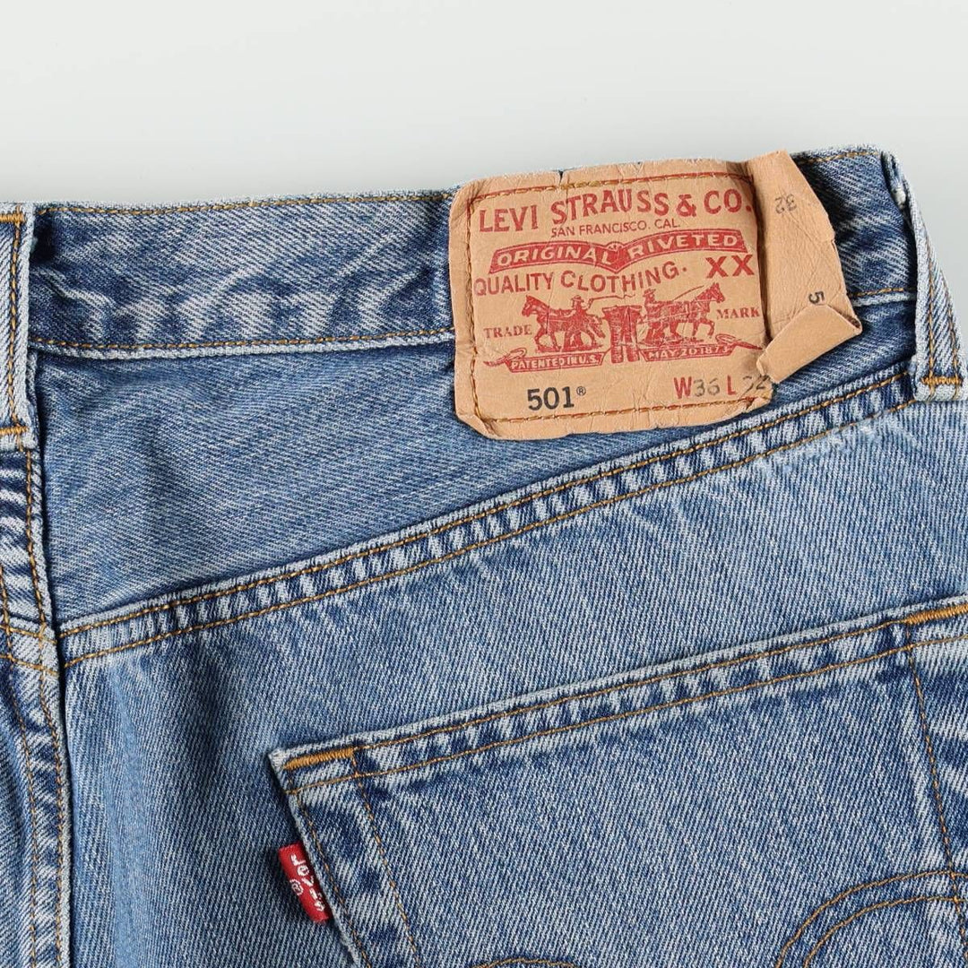 Levi's 501 Euro Model Straight Denim Pants Men's W36 cotton blue type Vintage Second Hand