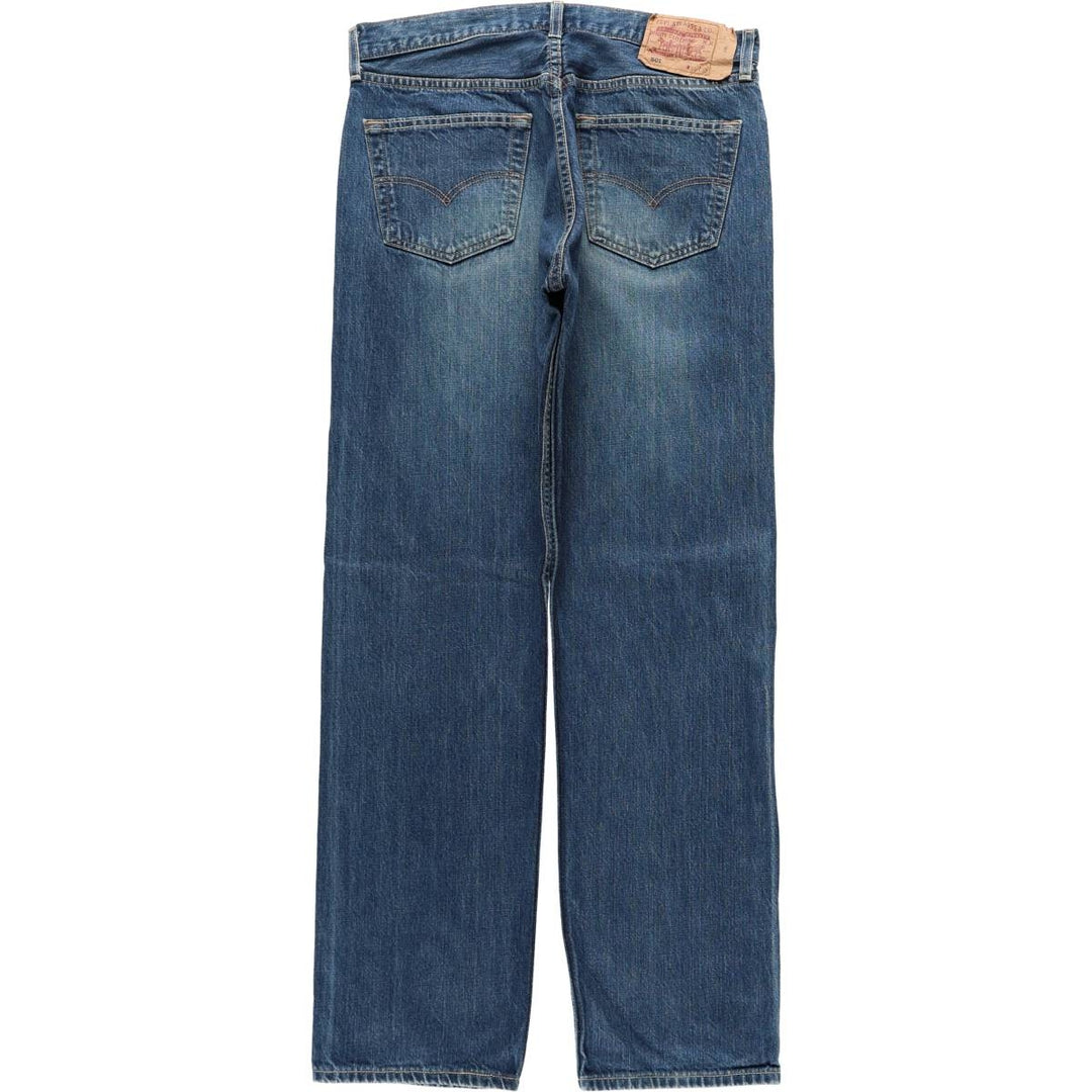 Levi's 501 Euro model straight denim pants for men, size W34 cotton blue type Vintage Second Hand