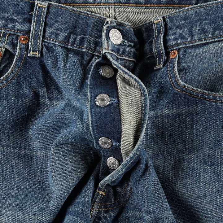 Levi's 501 Euro model straight denim pants for men, size W34 cotton blue type Vintage Second Hand