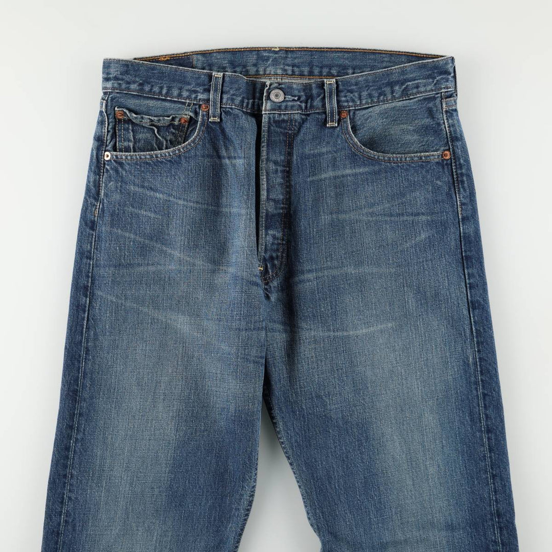 Levi's 501 Euro model straight denim pants for men, size W34 cotton blue type Vintage Second Hand