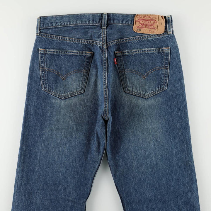 Levi's 501 Euro model straight denim pants for men, size W34 cotton blue type Vintage Second Hand