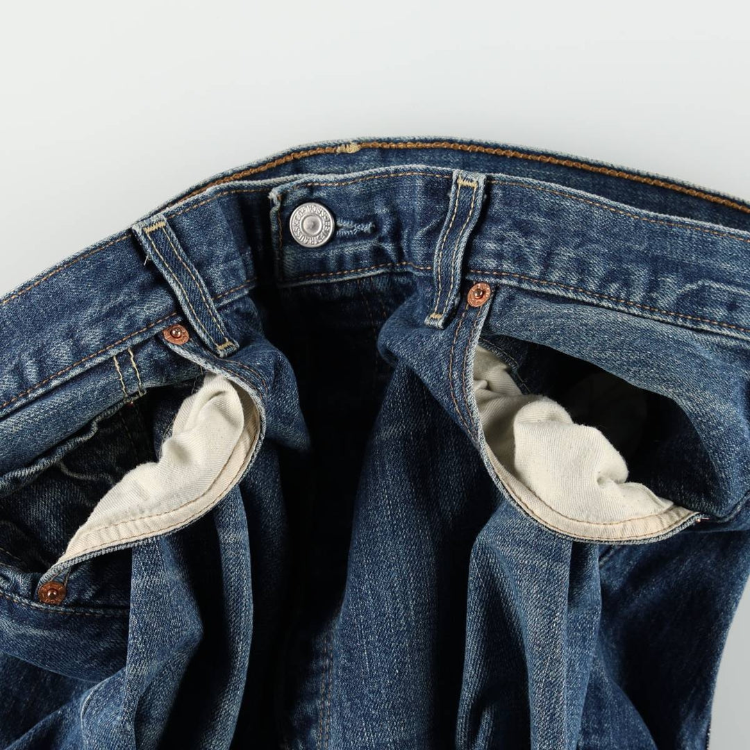 Levi's 501 Euro model straight denim pants for men, size W34 cotton blue type Vintage Second Hand