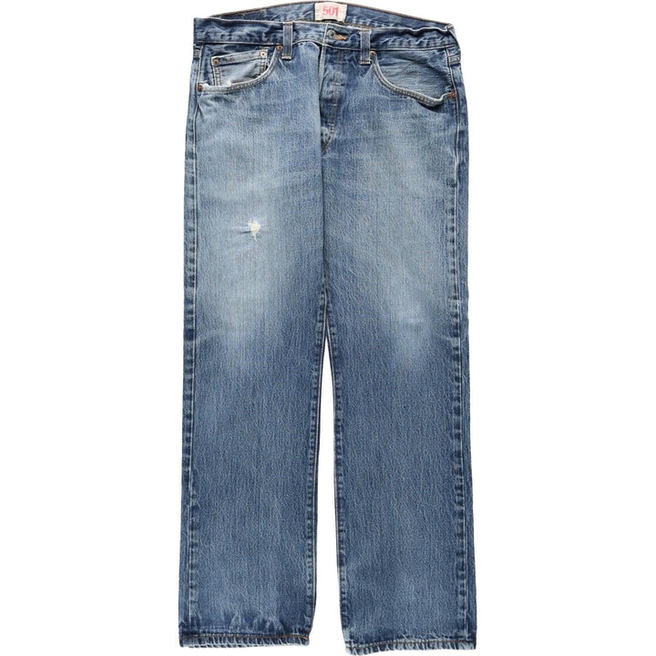 Levi's 501 Straight Leg Button-Fly Denim Pants for Men, W34 equivalent cotton blue type Vintage Second Hand